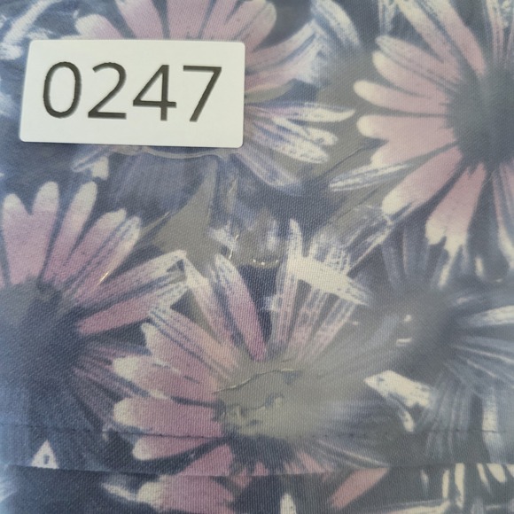 Vintage Panel Maxi Skirt Blue/Lavender Floral Side Zip Size 8 Cottagecore - Picture 9 of 9